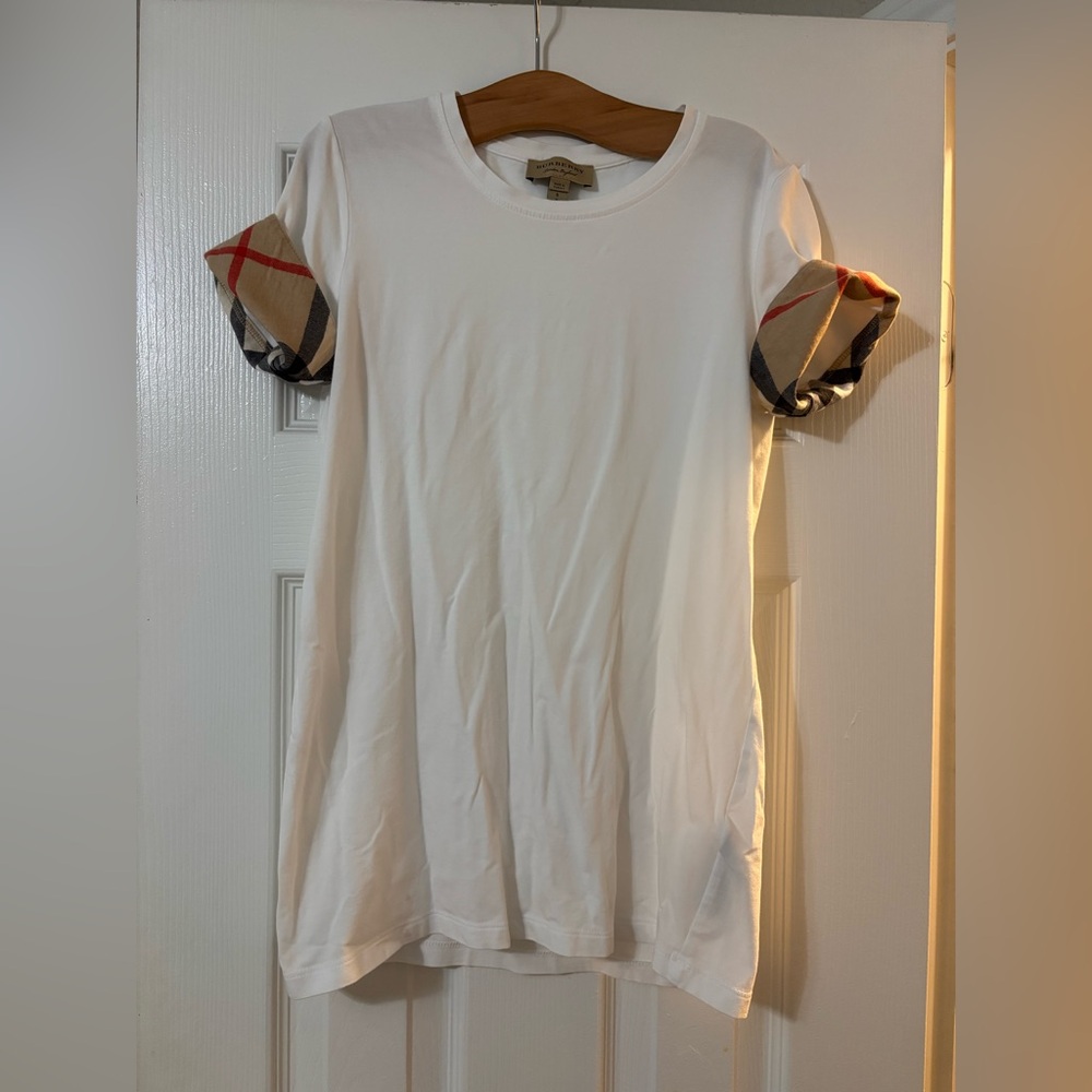 Burberry White Short Sleeve T-Shirt Women’s